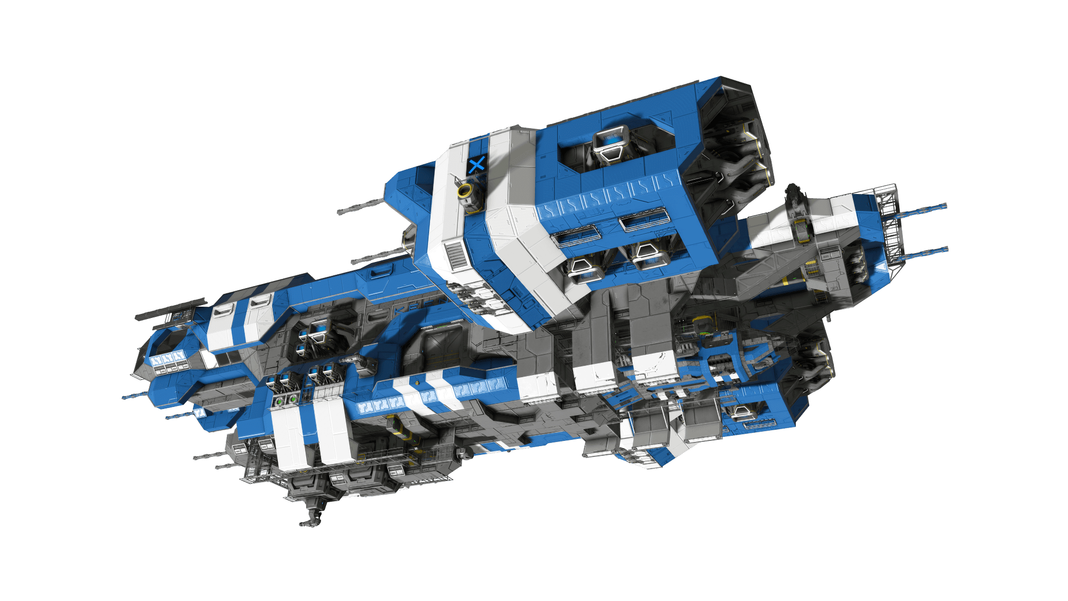 Space Engineers Blue Ship